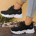 Zapatillas chunky de punto ligeras y transpirables