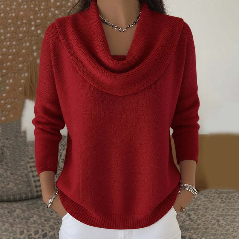 Inmaculada | Jersey de cuello alto drapeado