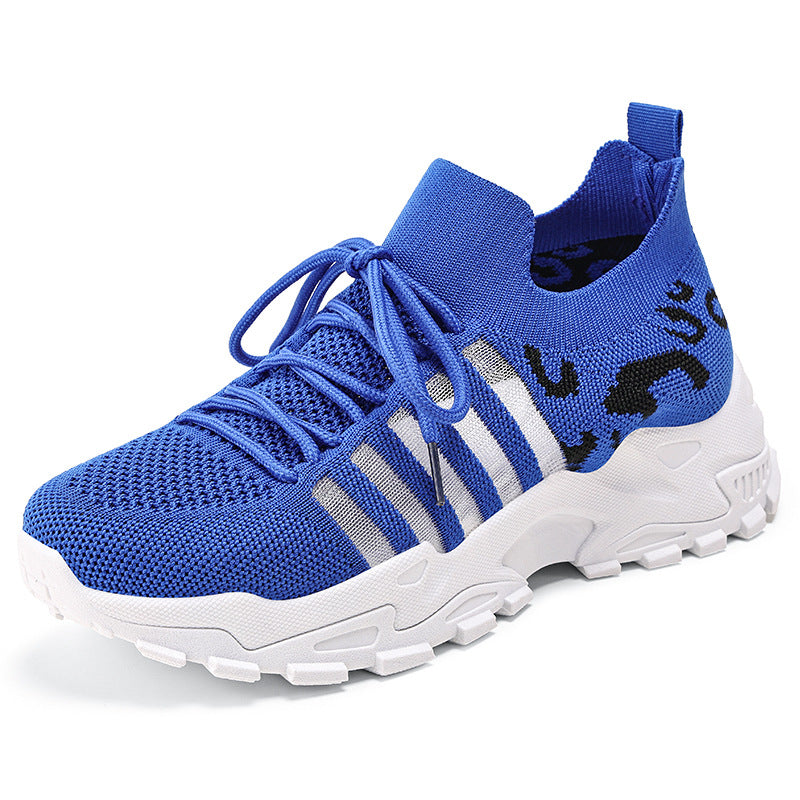 Zapatillas chunky de punto con plataforma, transpirables