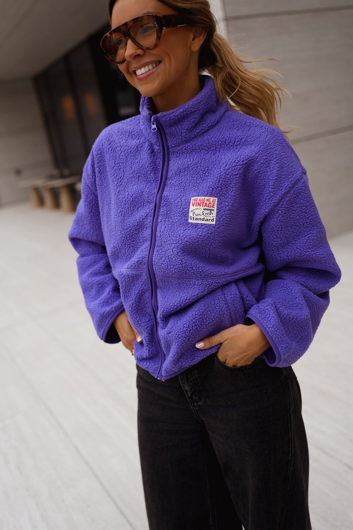 Chaqueta polar Sevan malva