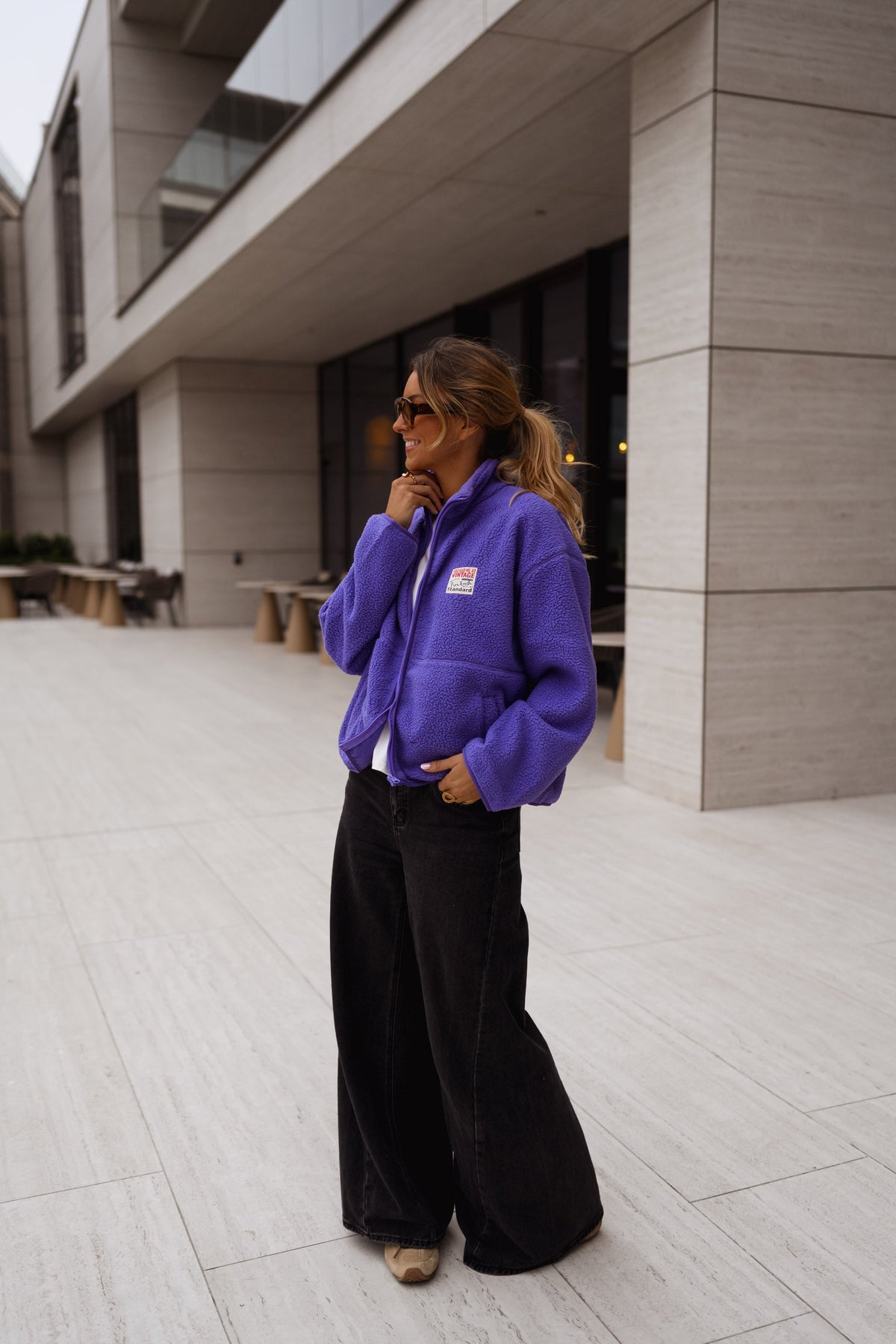 Chaqueta polar Sevan malva