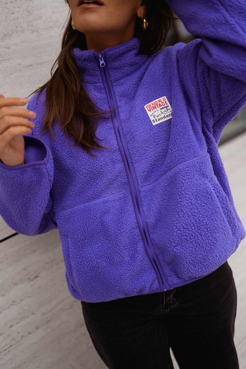 Chaqueta polar Sevan malva