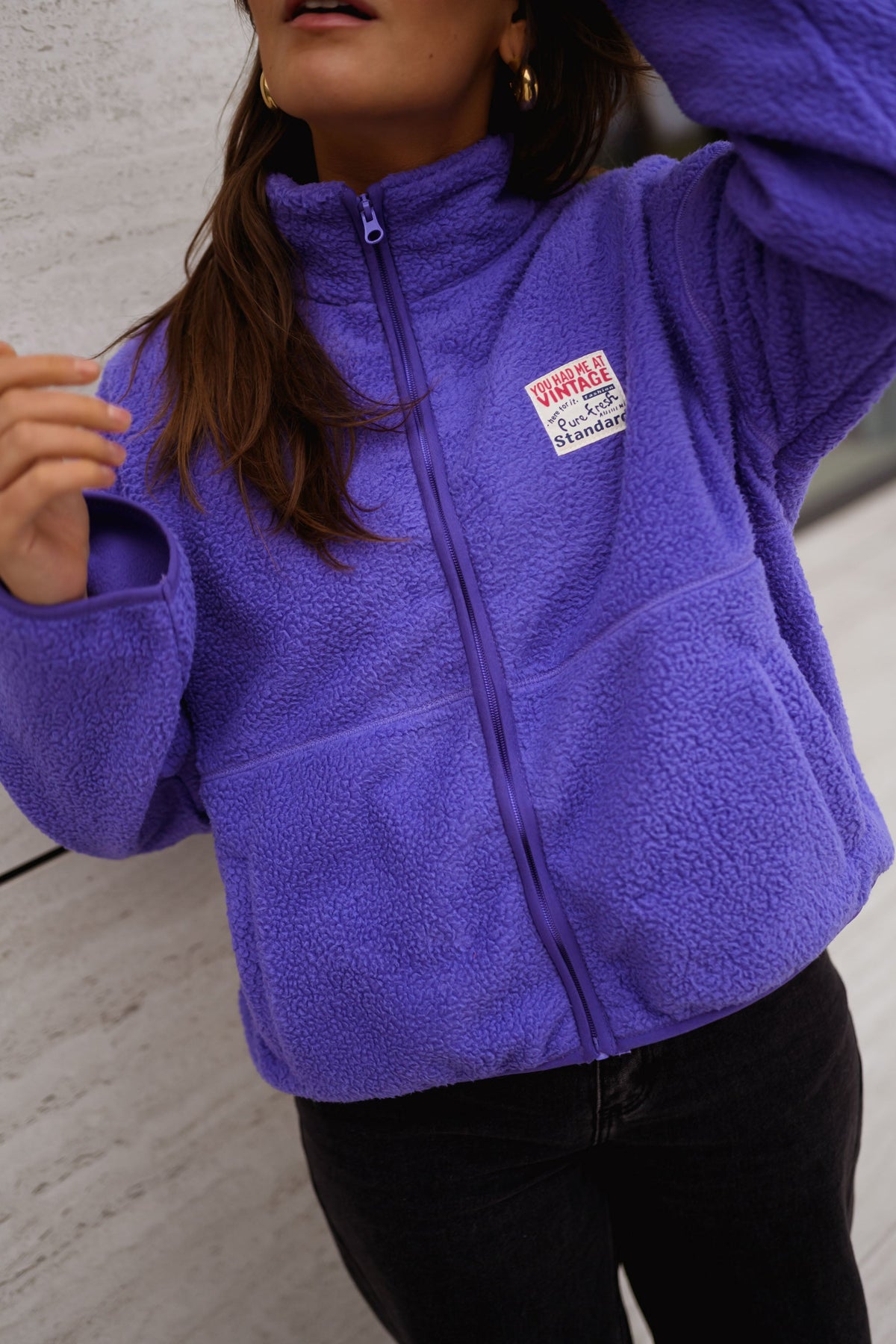 Chaqueta polar Sevan malva