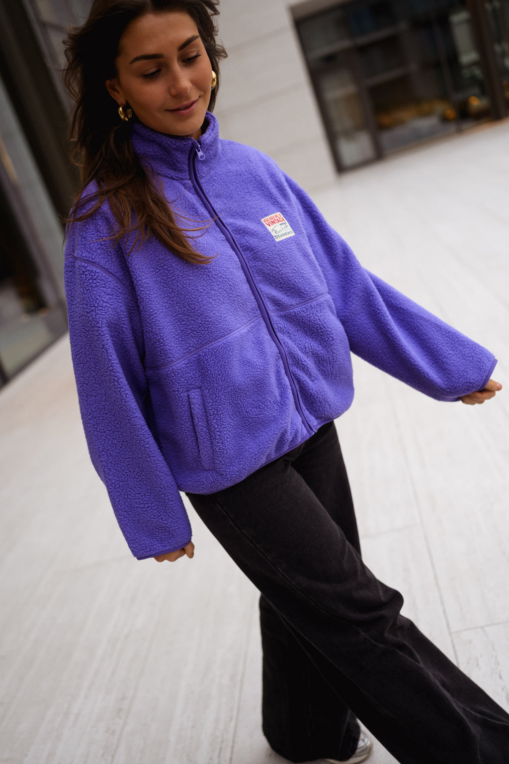 Chaqueta polar Sevan malva