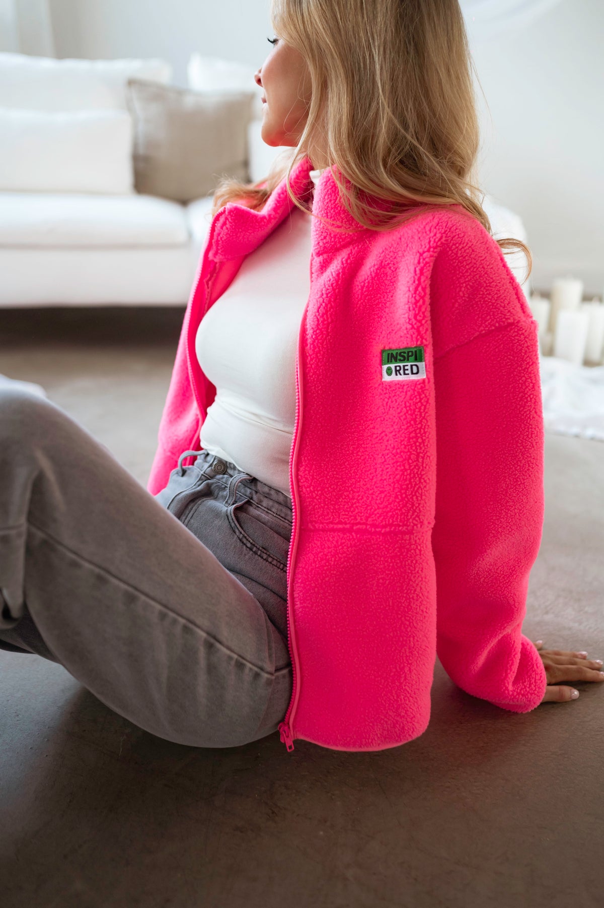 Forro polar Silou rosa