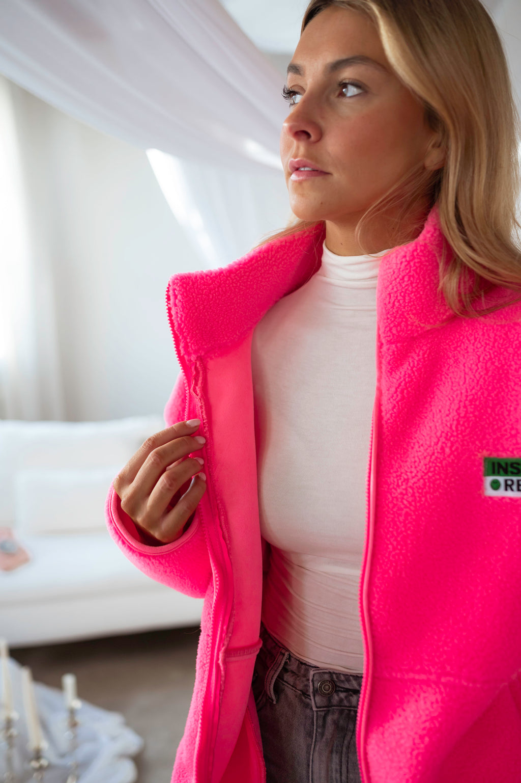 Forro polar Silou rosa