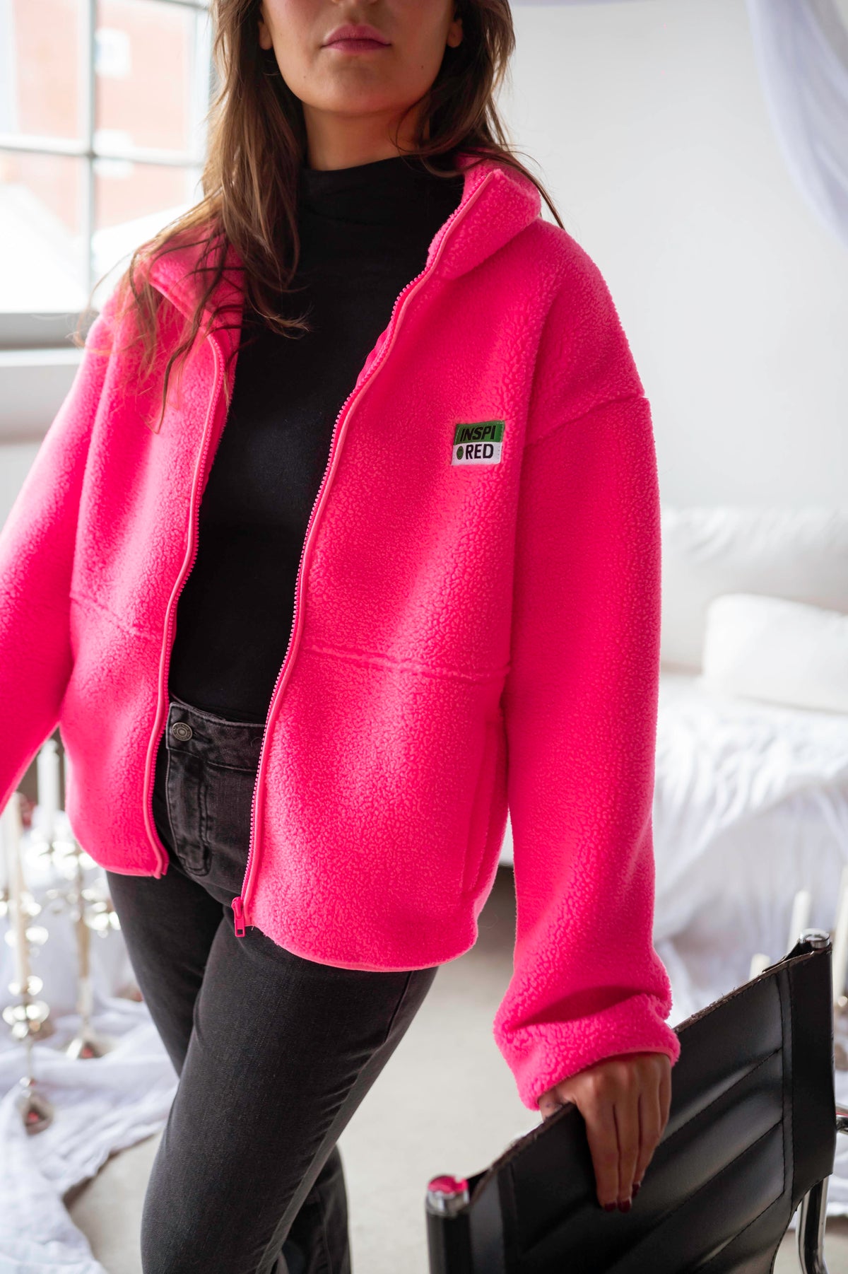 Forro polar Silou rosa