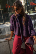 Jersey Cecilia azul y burdeos