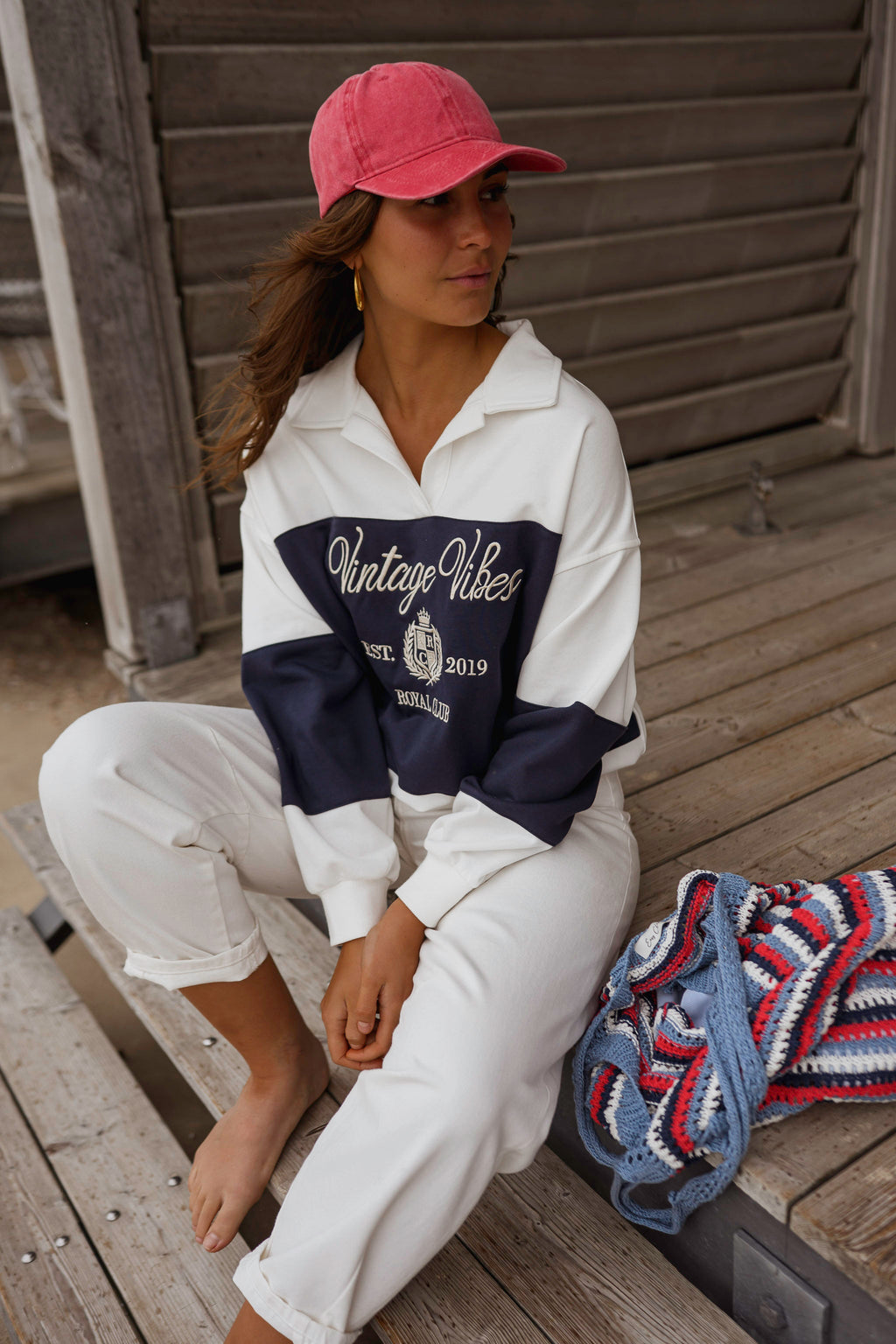 Jersey Emile azul y blanco