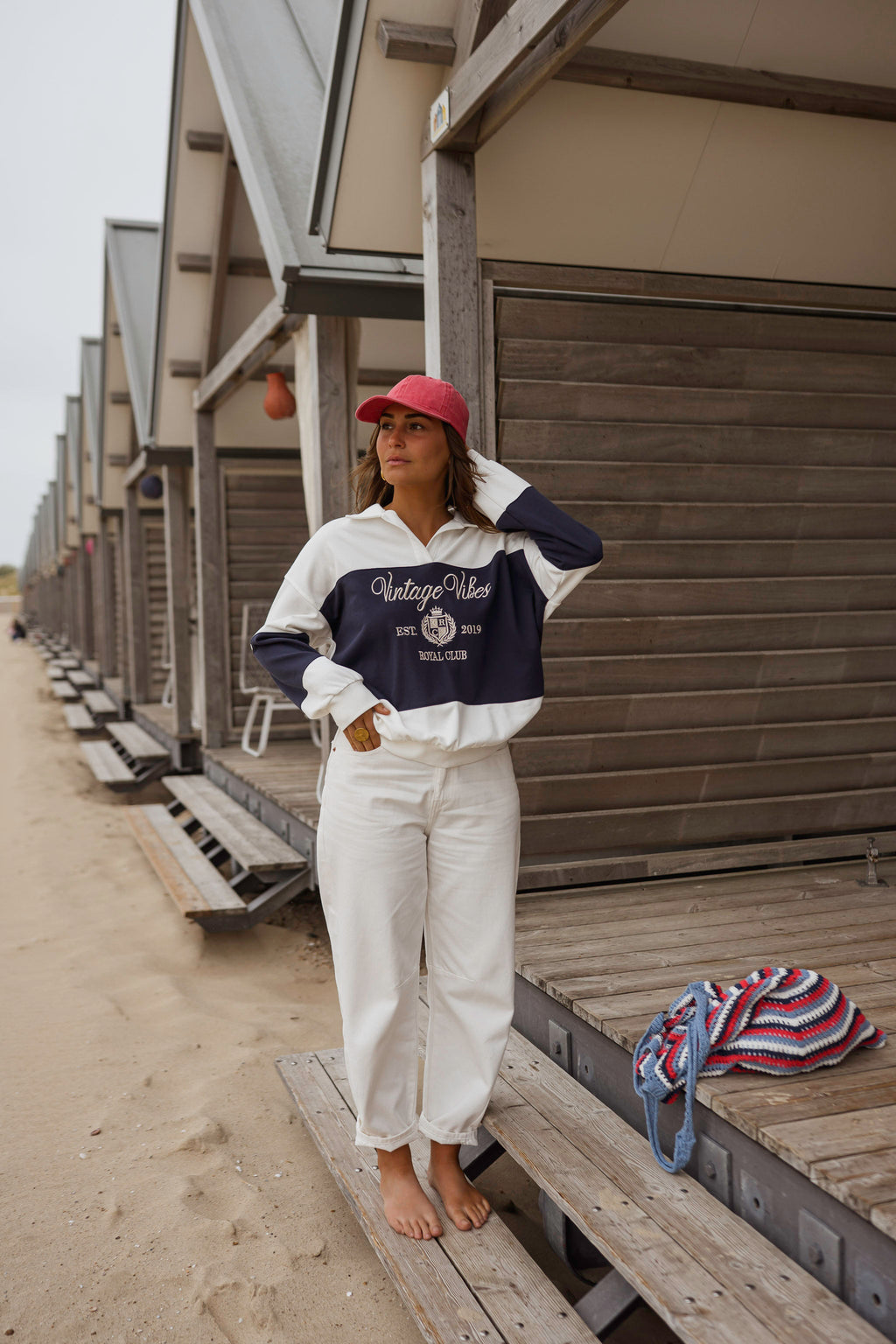 Jersey Emile azul y blanco