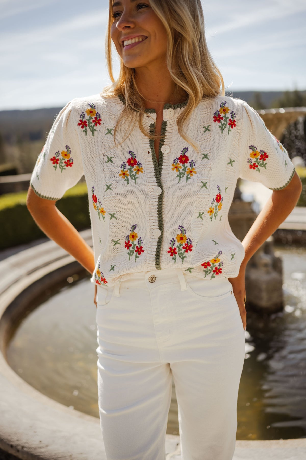 Jersey Leila de flores