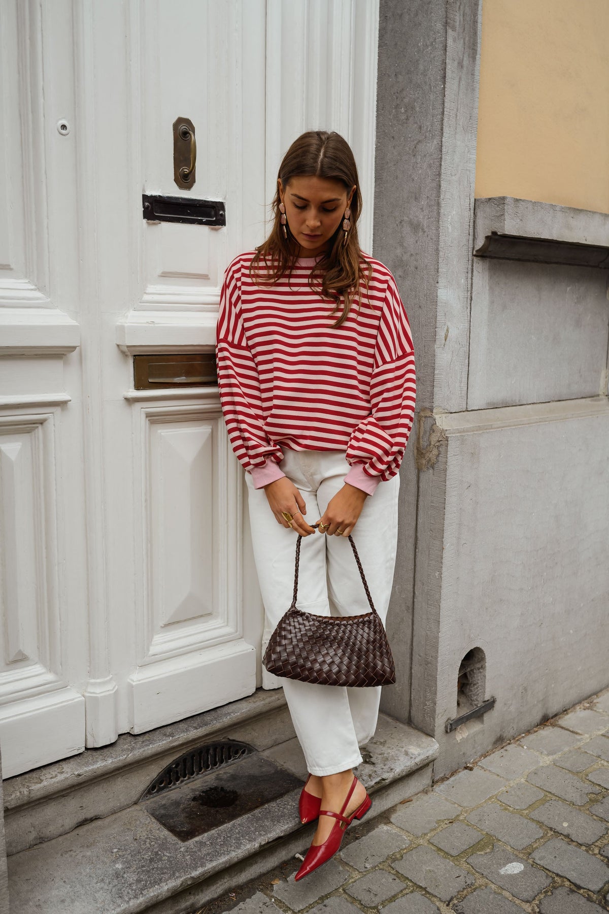 Jersey Livia rojo y rosa