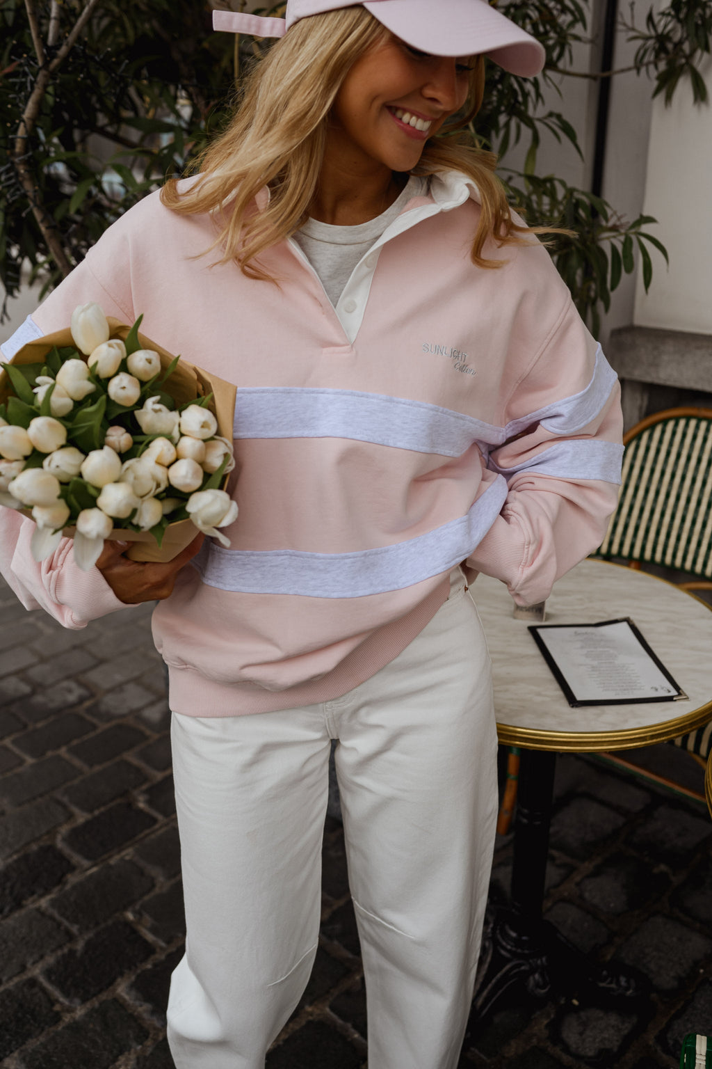 Jersey Luna rosa y gris