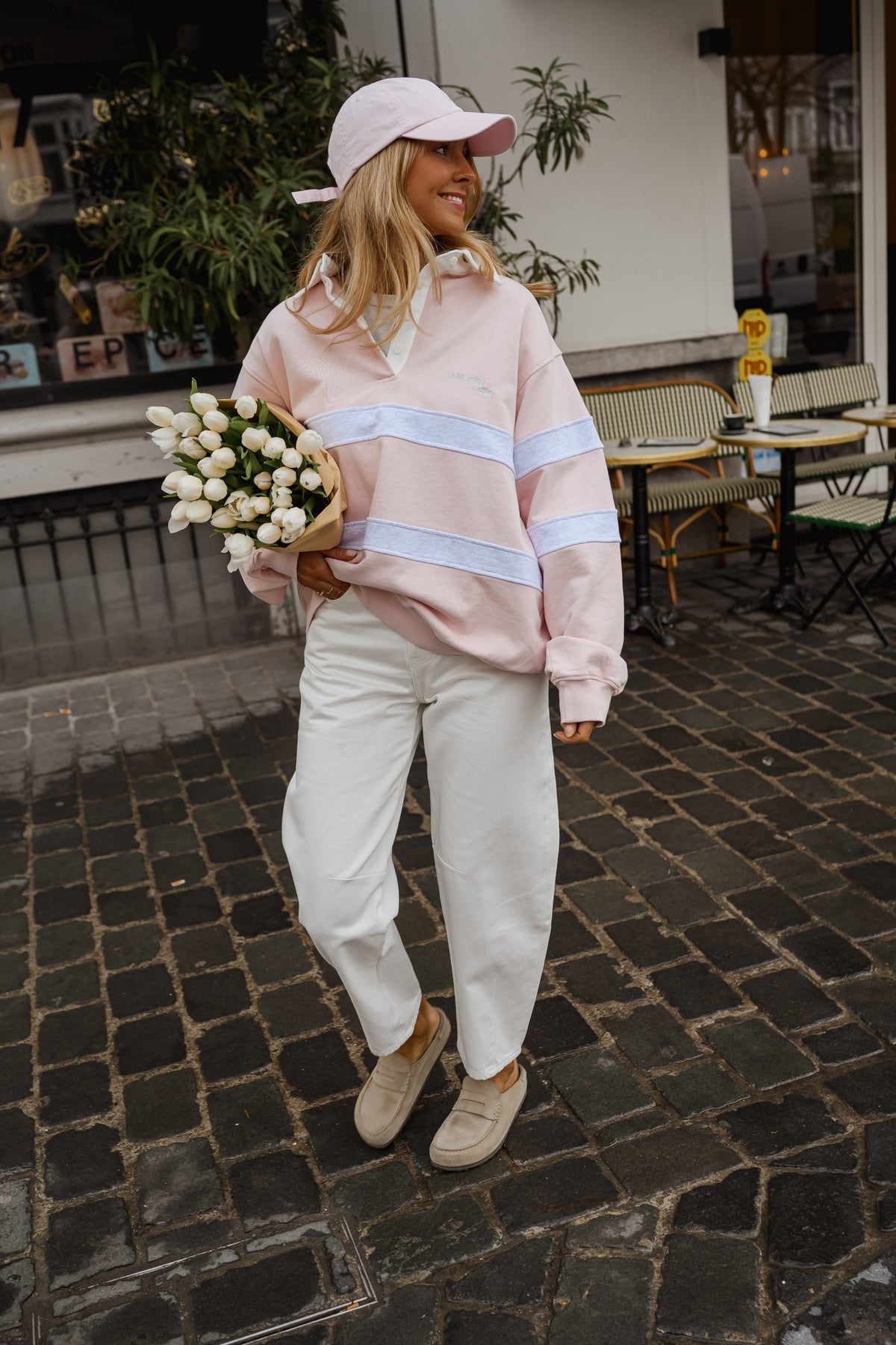Jersey Luna rosa y gris