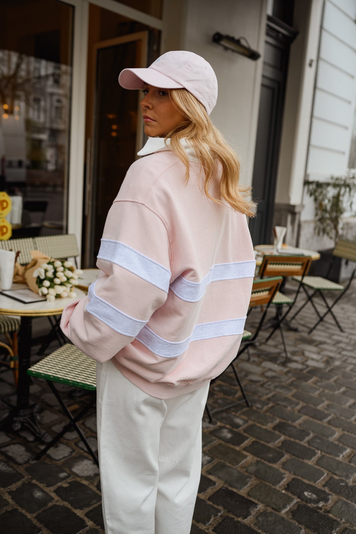 Jersey Luna rosa y gris
