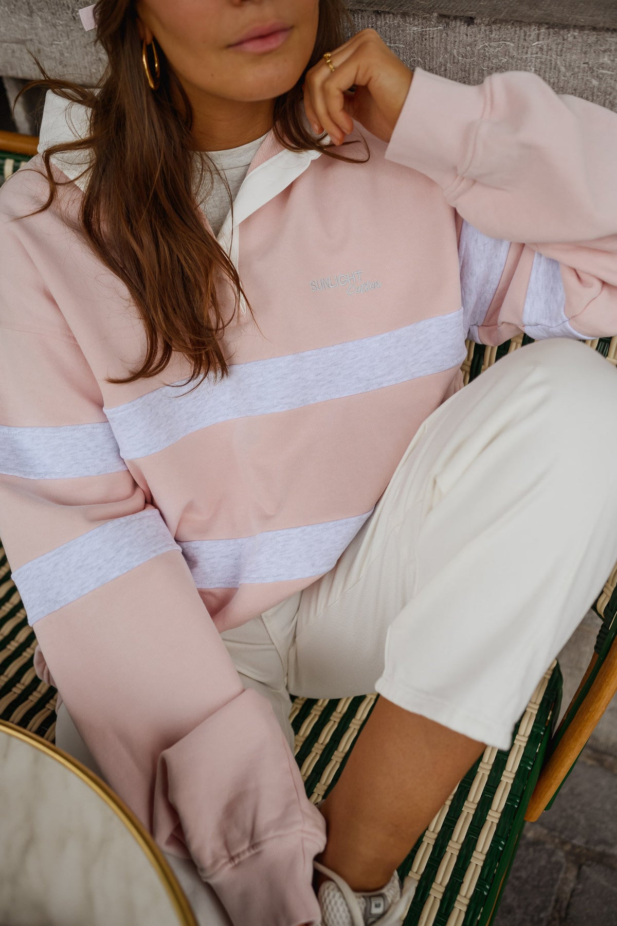 Jersey Luna rosa y gris
