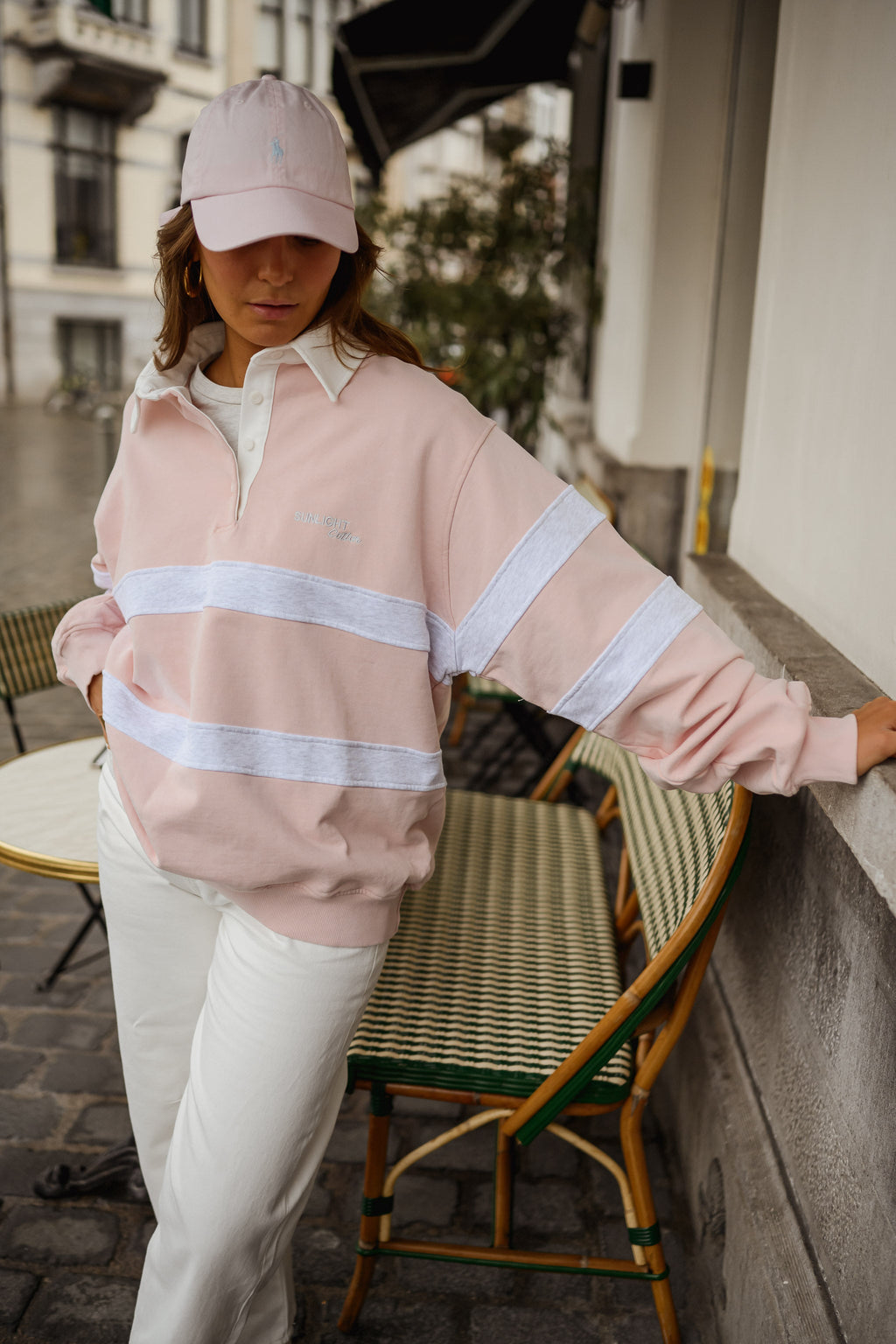 Jersey Luna rosa y gris