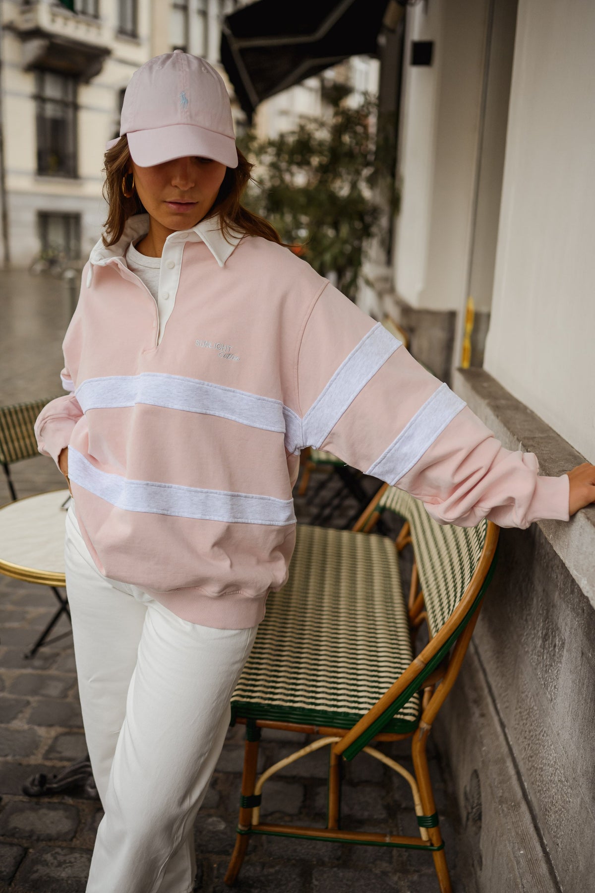 Jersey Luna rosa y gris