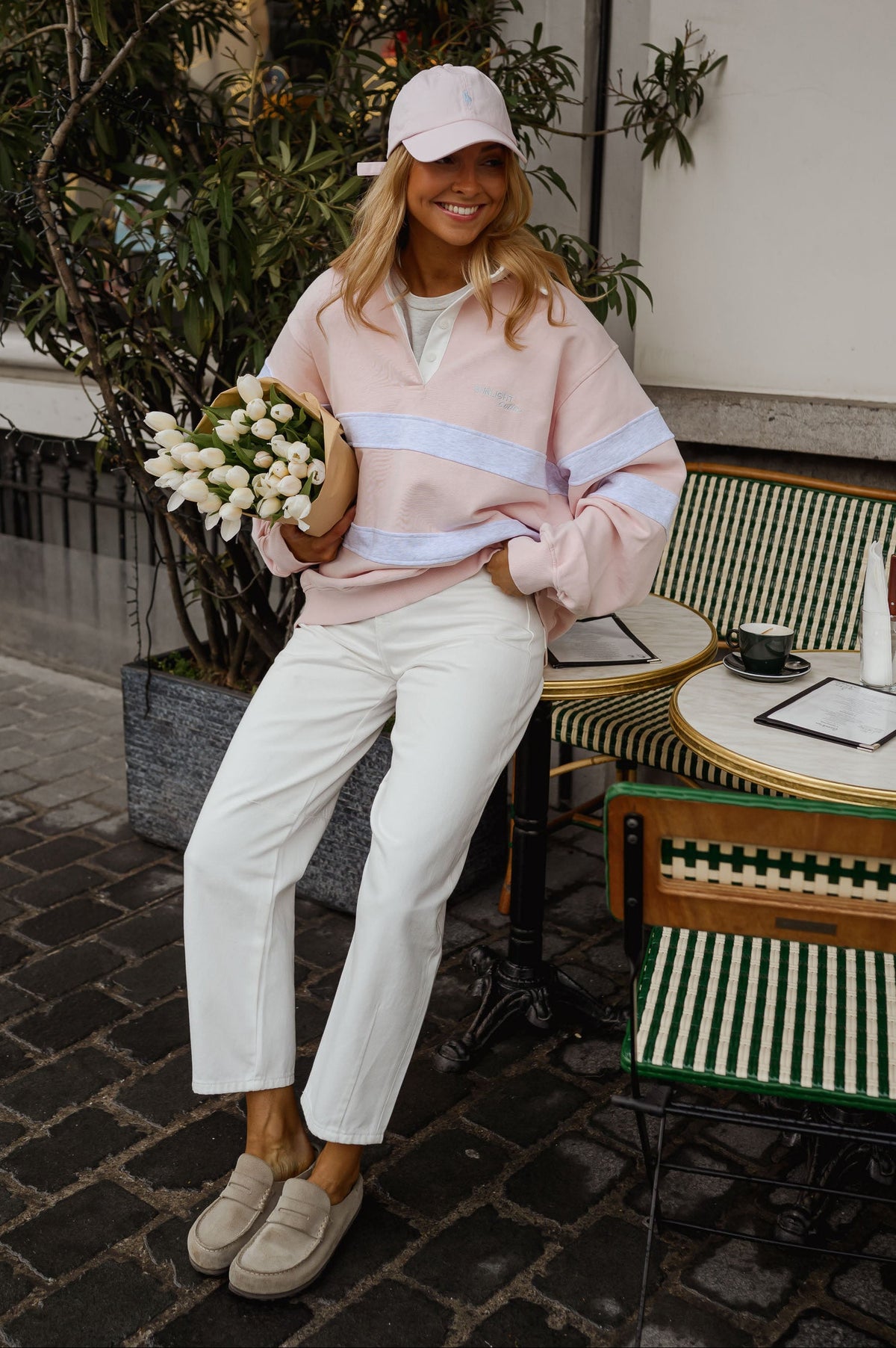 Jersey Luna rosa y gris