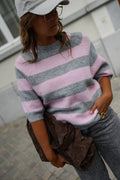 Jersey Maelys rosa y gris