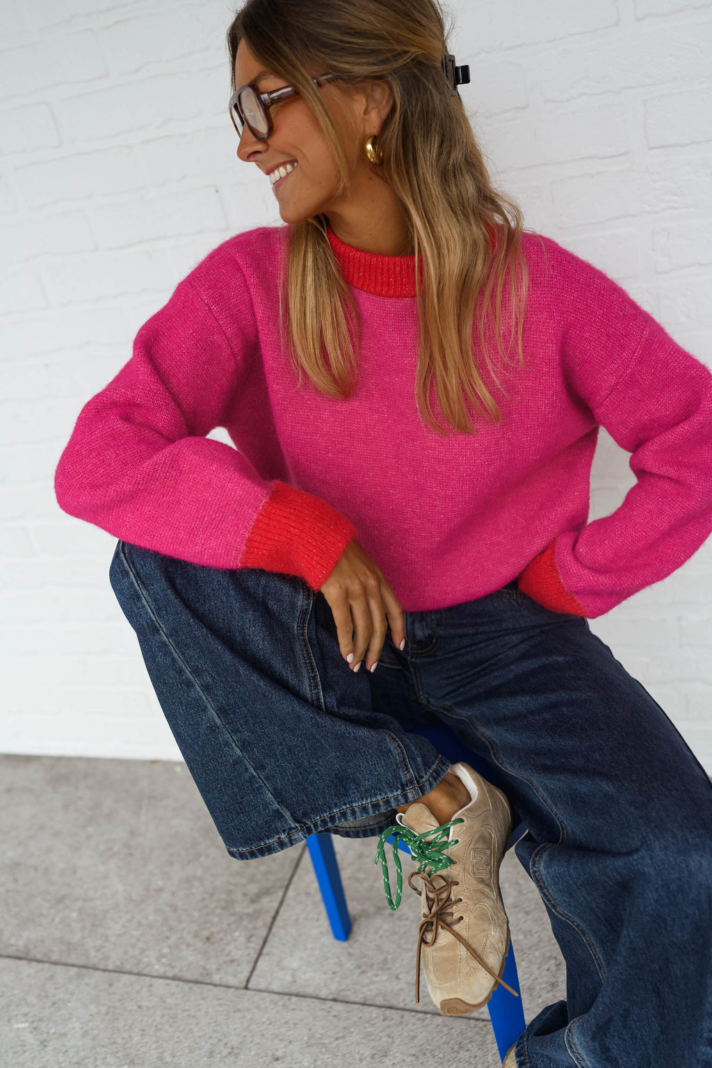 Jersey Victoire rojo y rosa