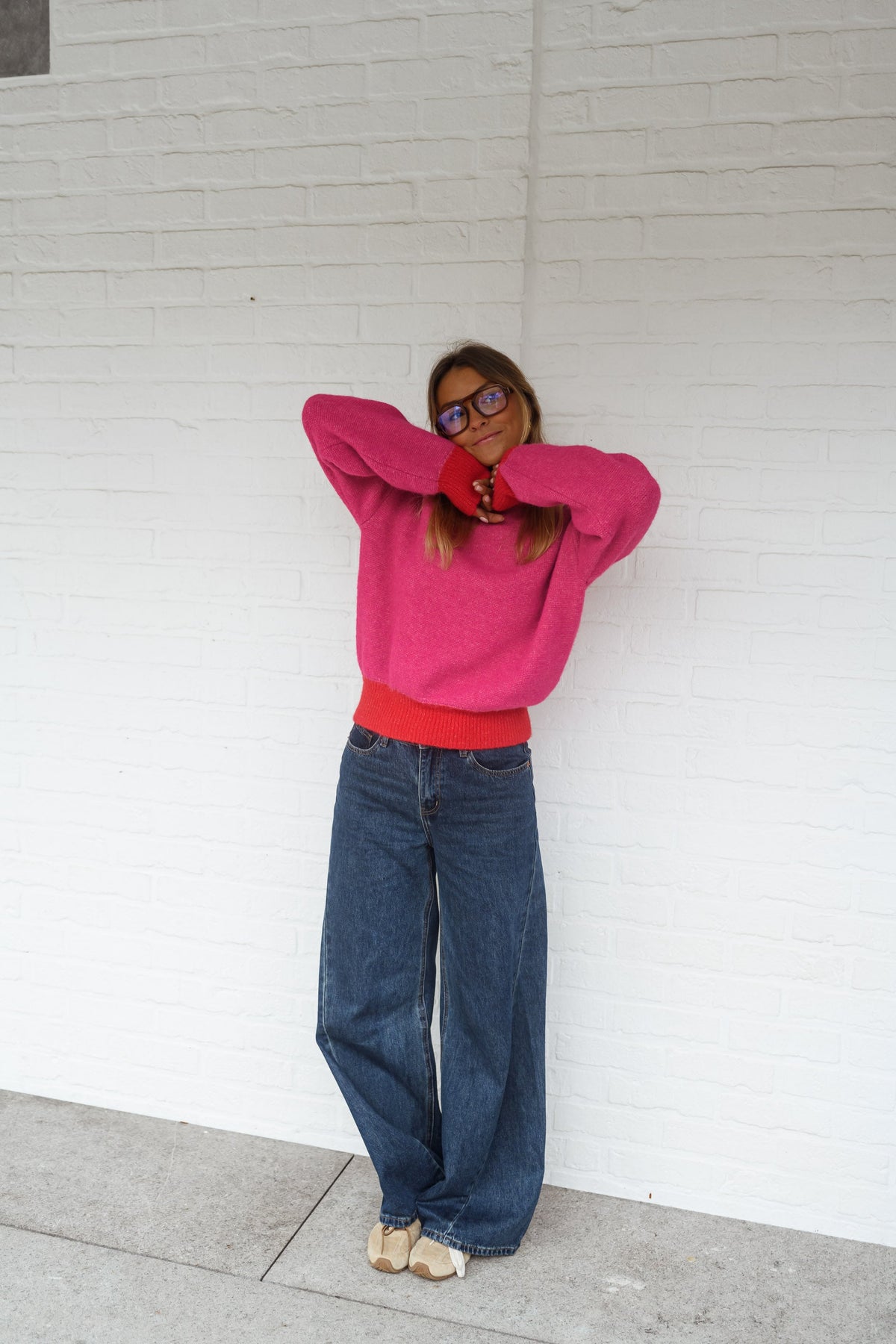 Jersey Victoire rojo y rosa