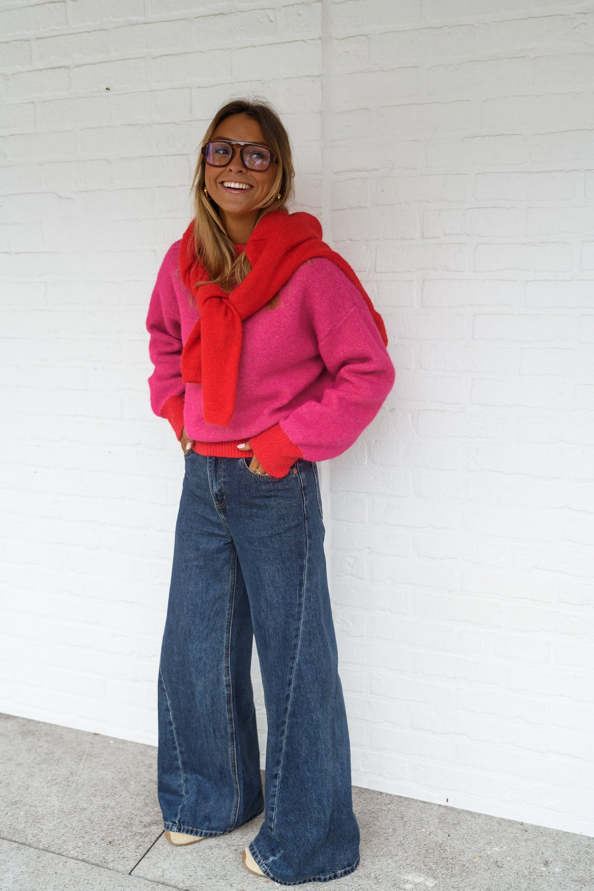 Jersey Victoire rojo y rosa