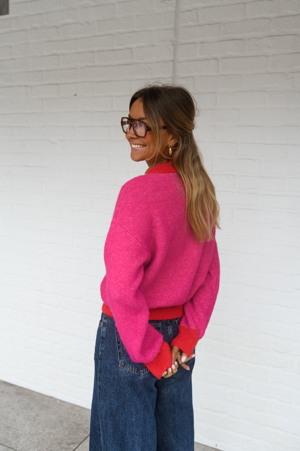 Jersey Victoire rojo y rosa