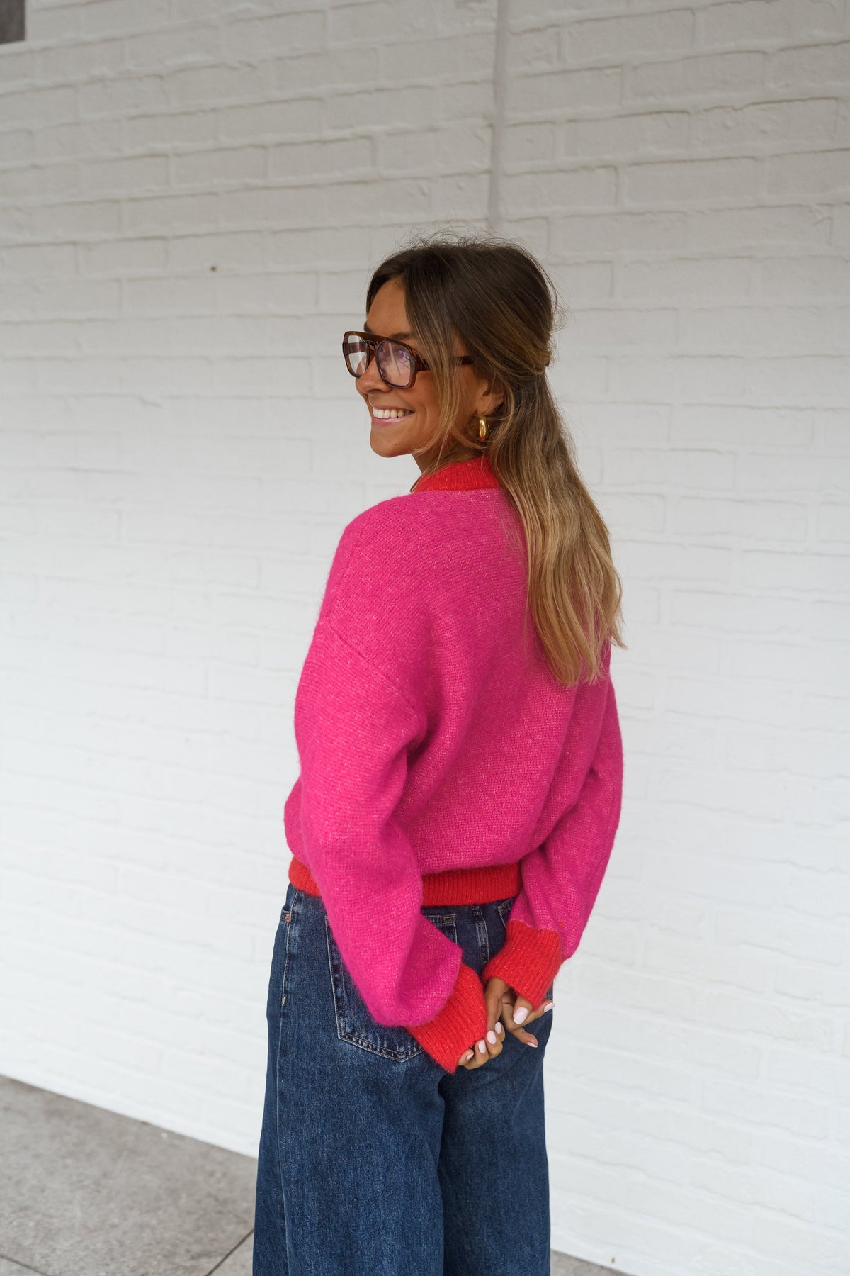 Jersey Victoire rojo y rosa