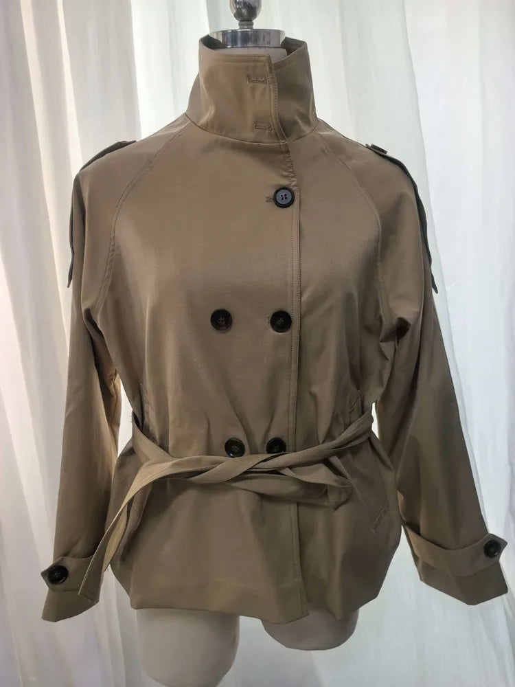 Daphne | Chaqueta Trench Corta con Cintura Ajustable