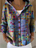 Chaqueta de punto con capucha Candela