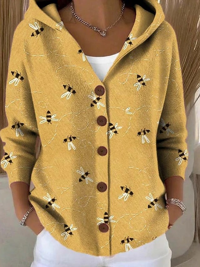 Chaqueta de punto con capucha Candela