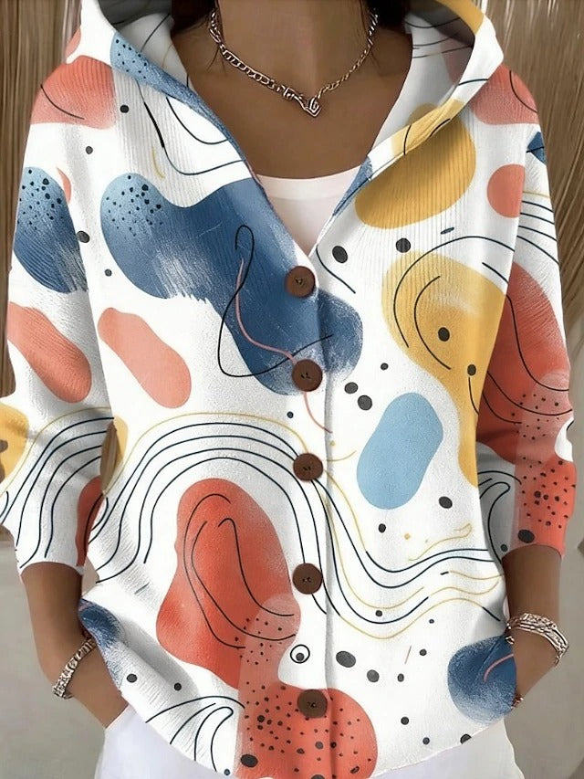Chaqueta de punto con capucha Candela