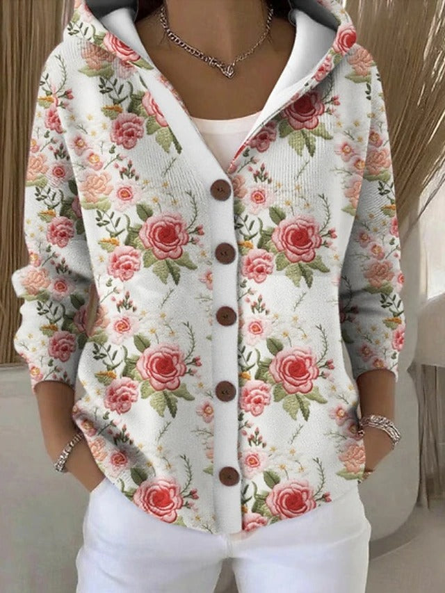Chaqueta de punto con capucha Candela