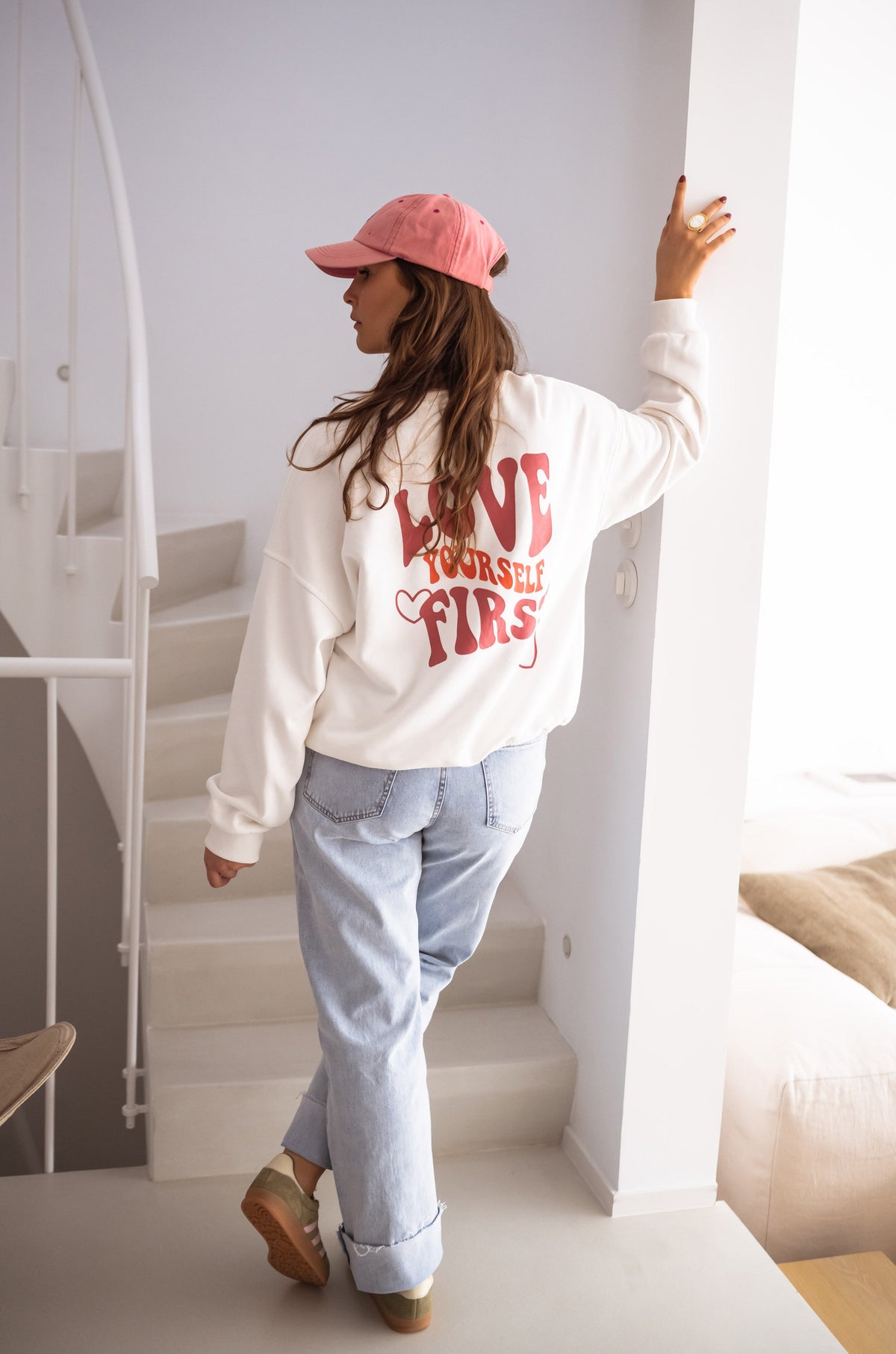 Sudadera Yourself blanca