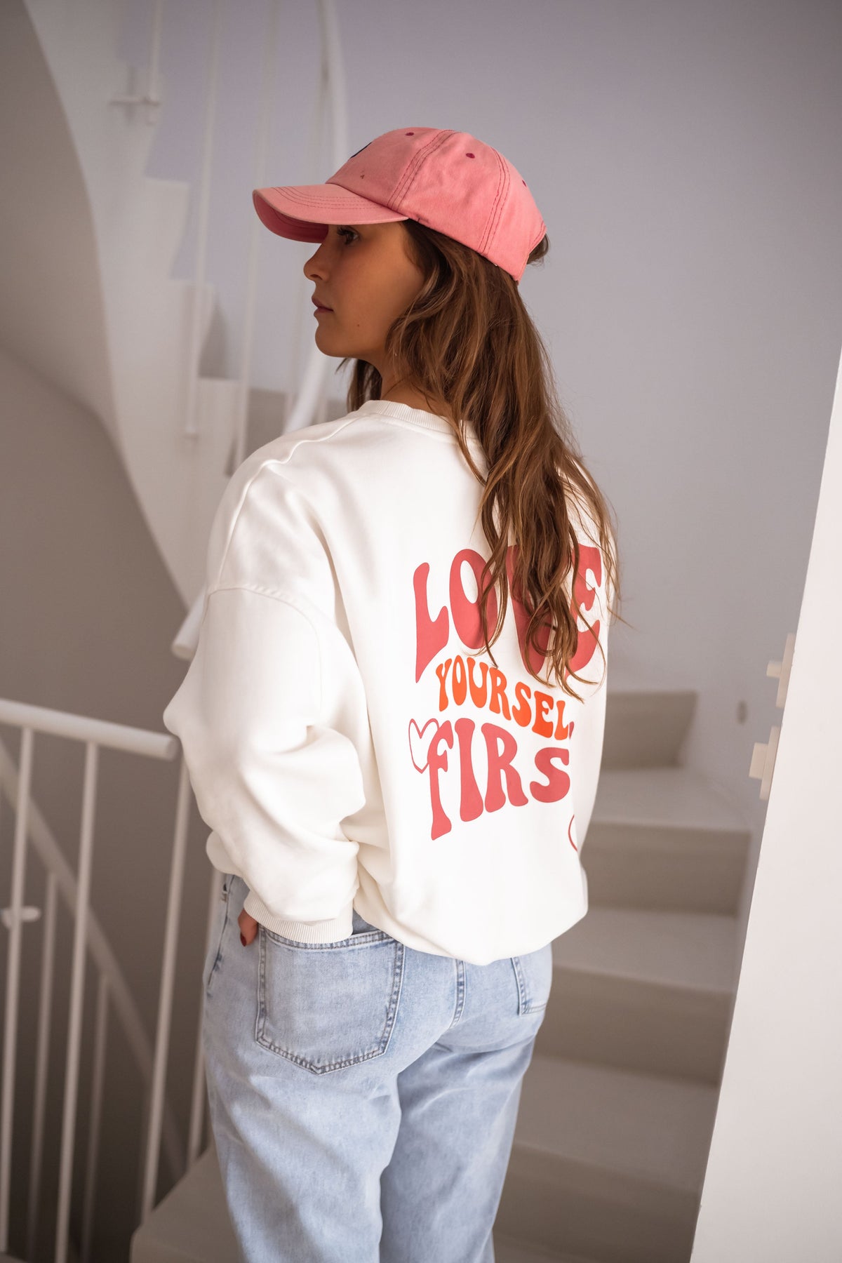 Sudadera Yourself blanca