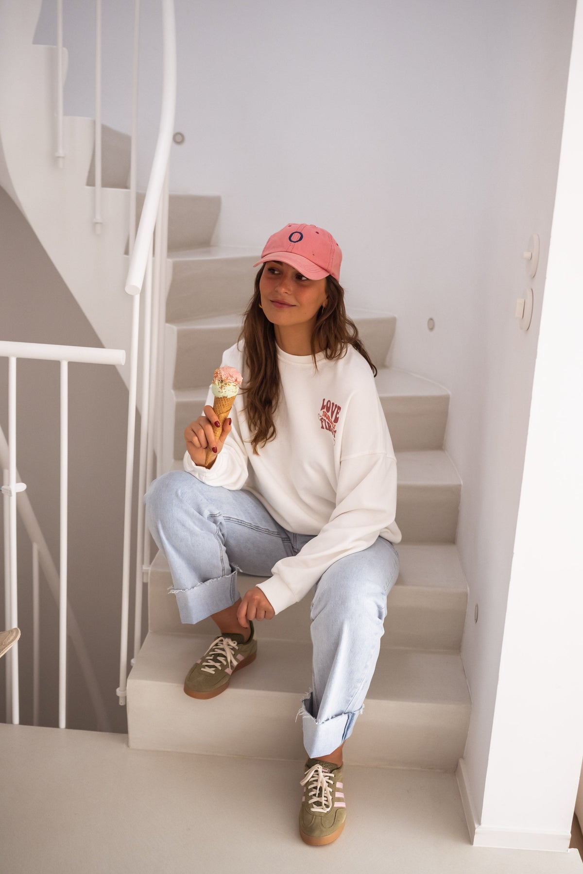 Sudadera Yourself blanca