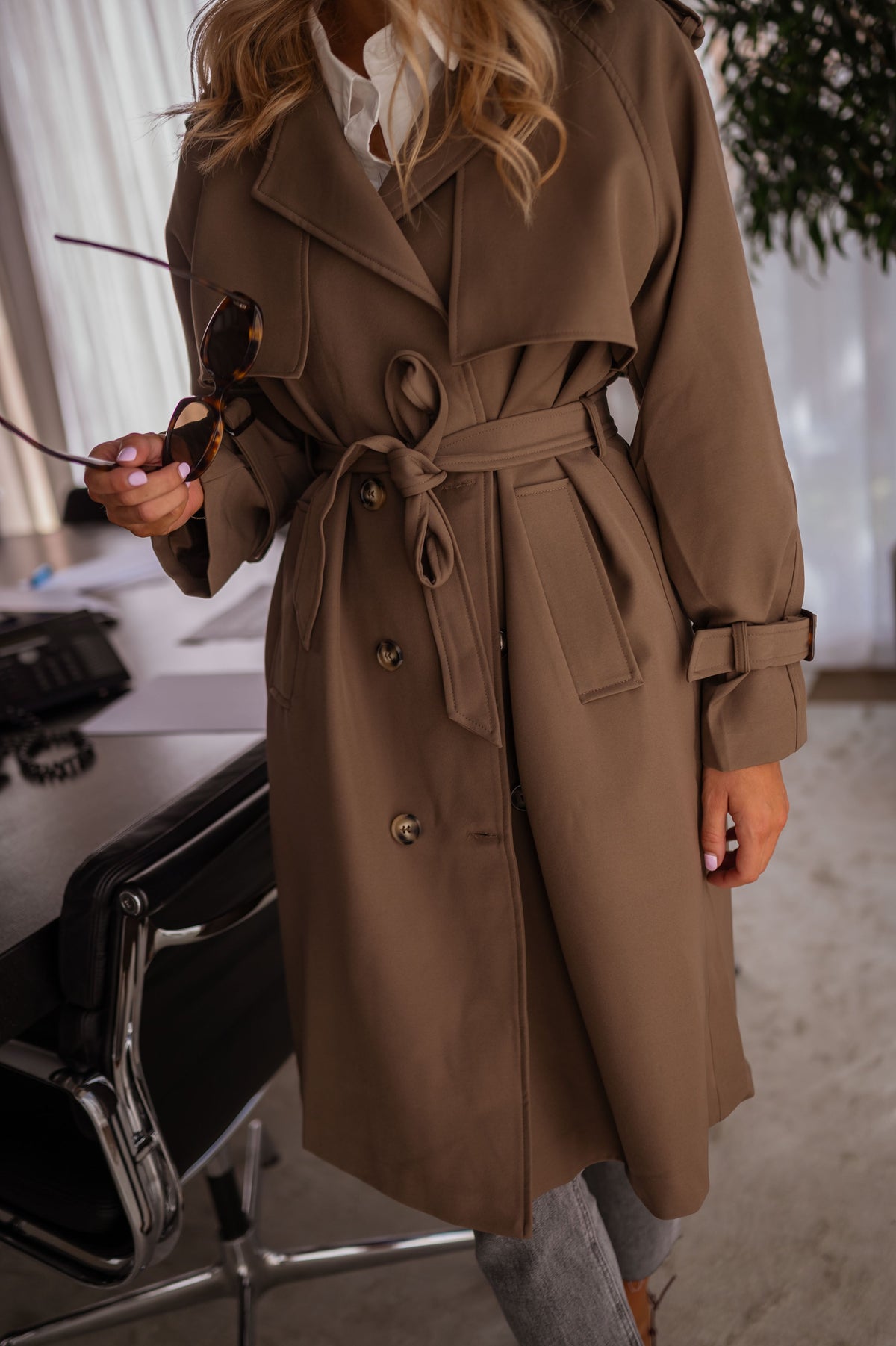 Gabardina Haron - chocolate