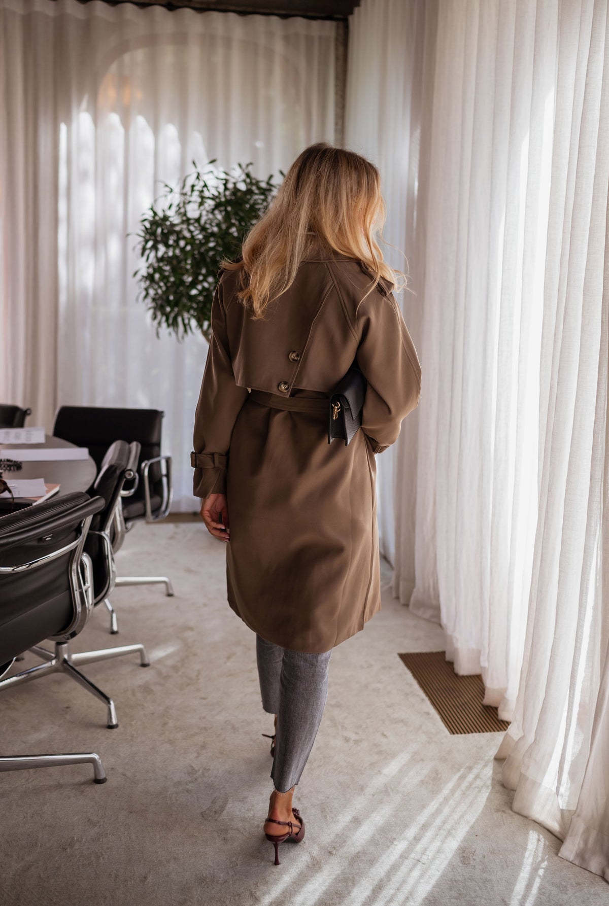 Gabardina Haron - chocolate
