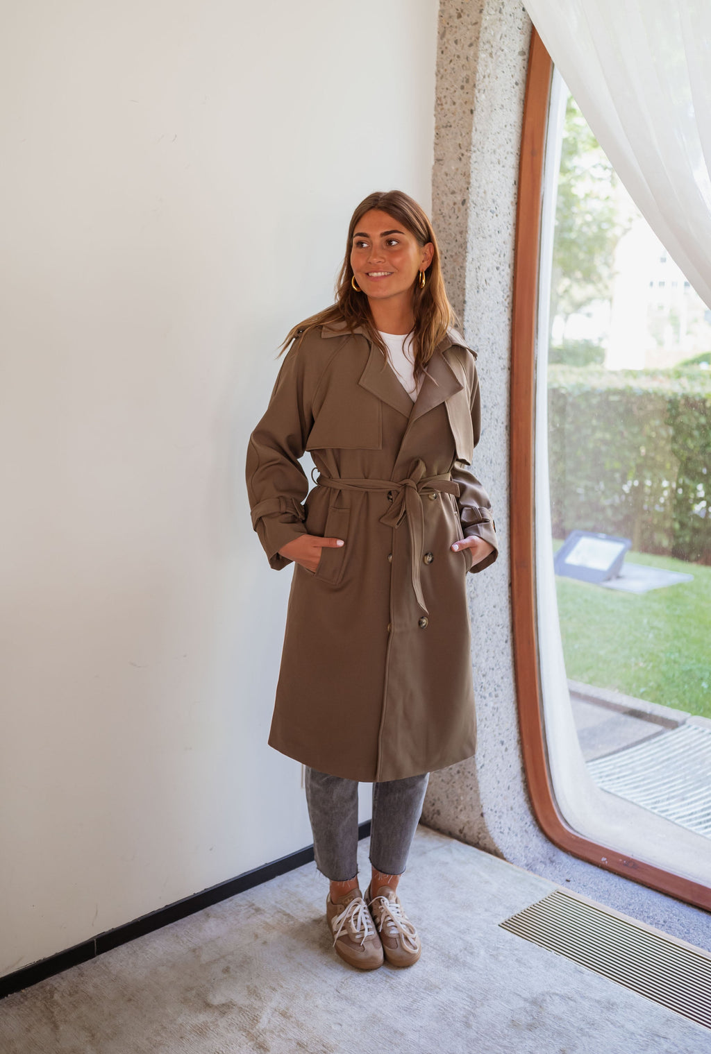 Gabardina Haron - chocolate