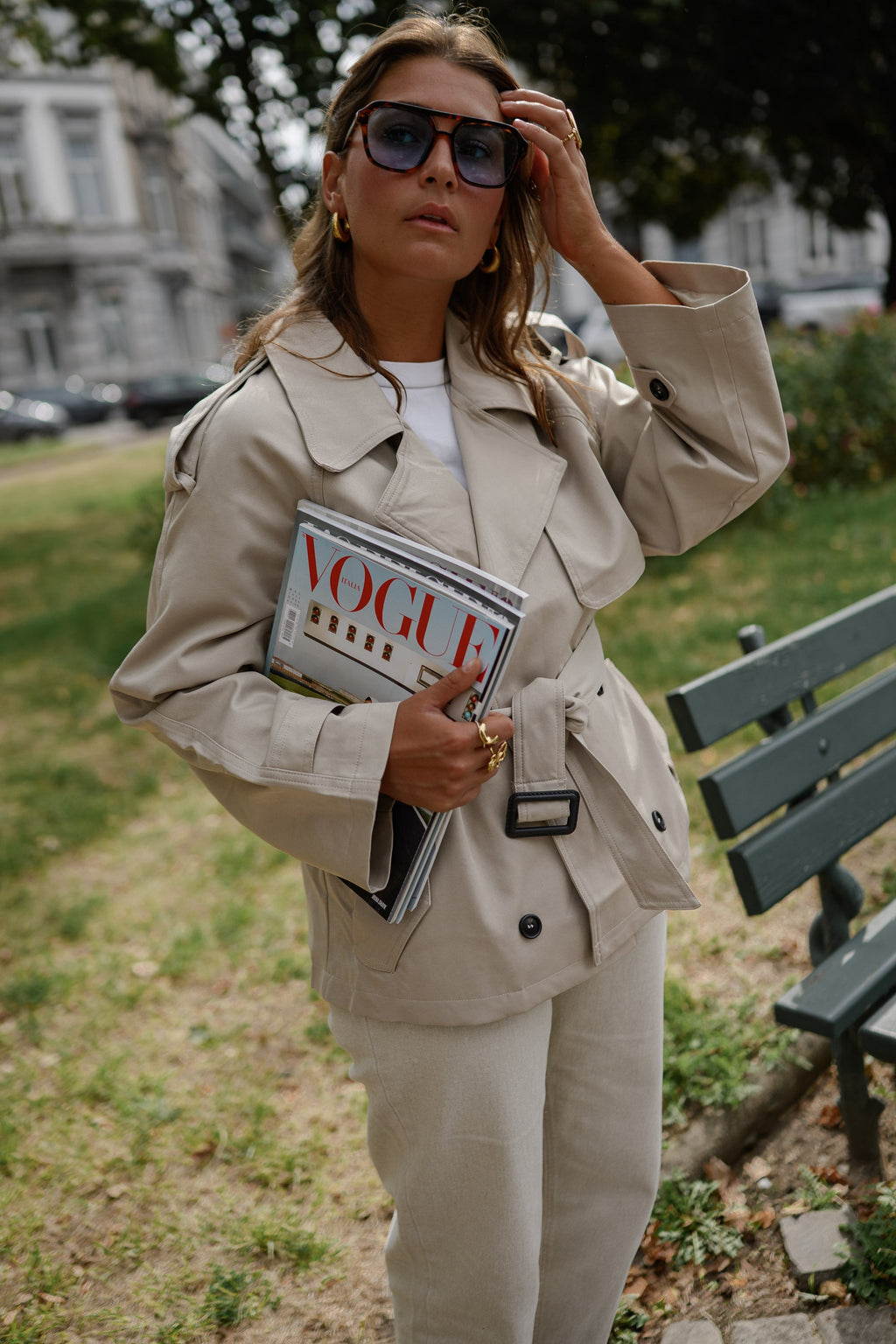 Gabardina Lacey - beige