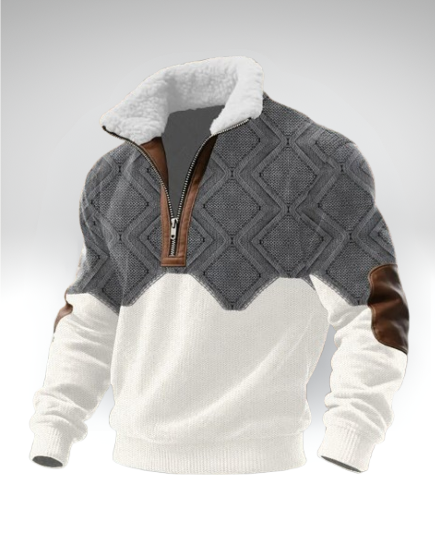 Maxim - Jersey sherpa con cremallera