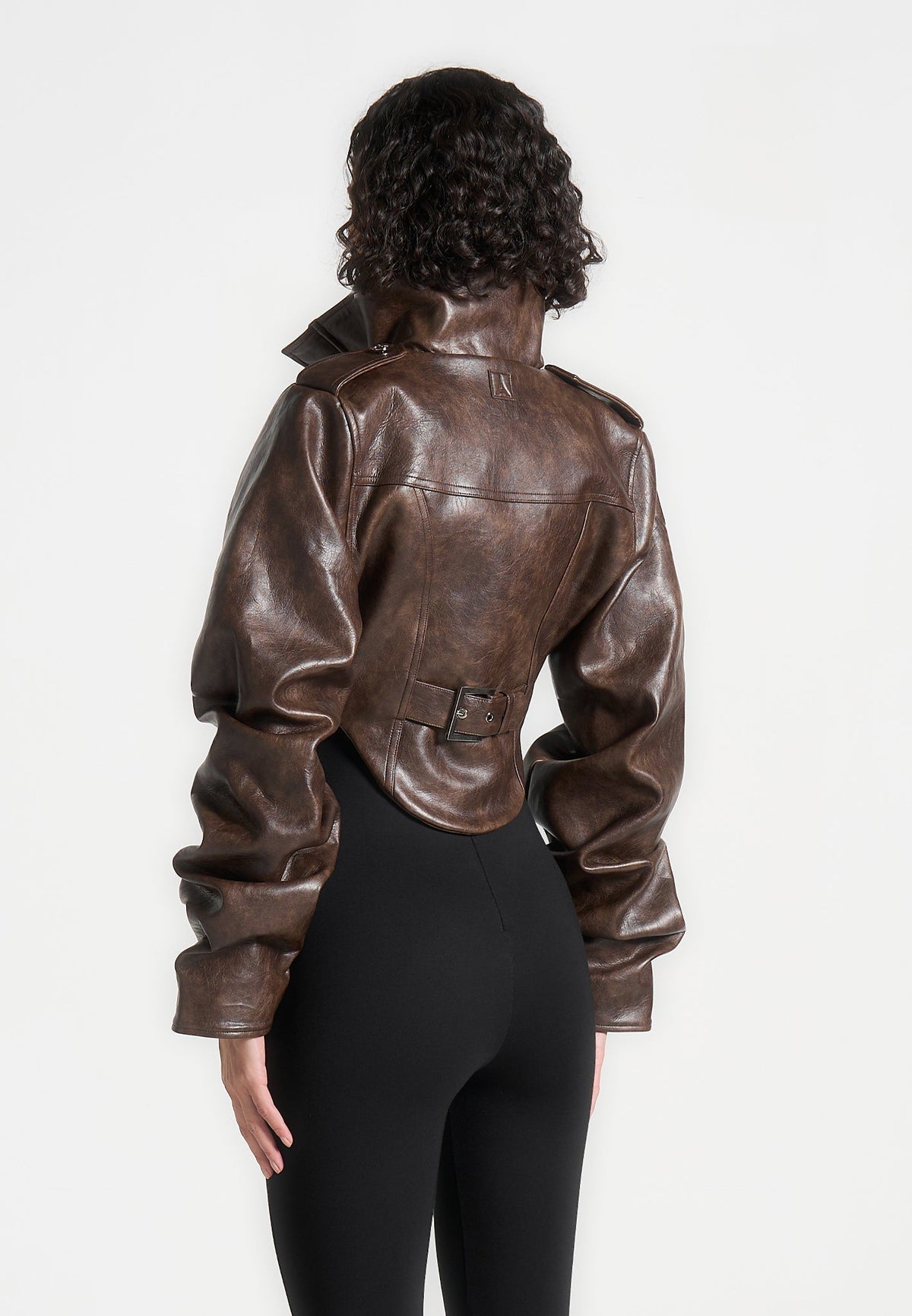 Solange | Chaqueta Corsé Efecto Cuero Vintage