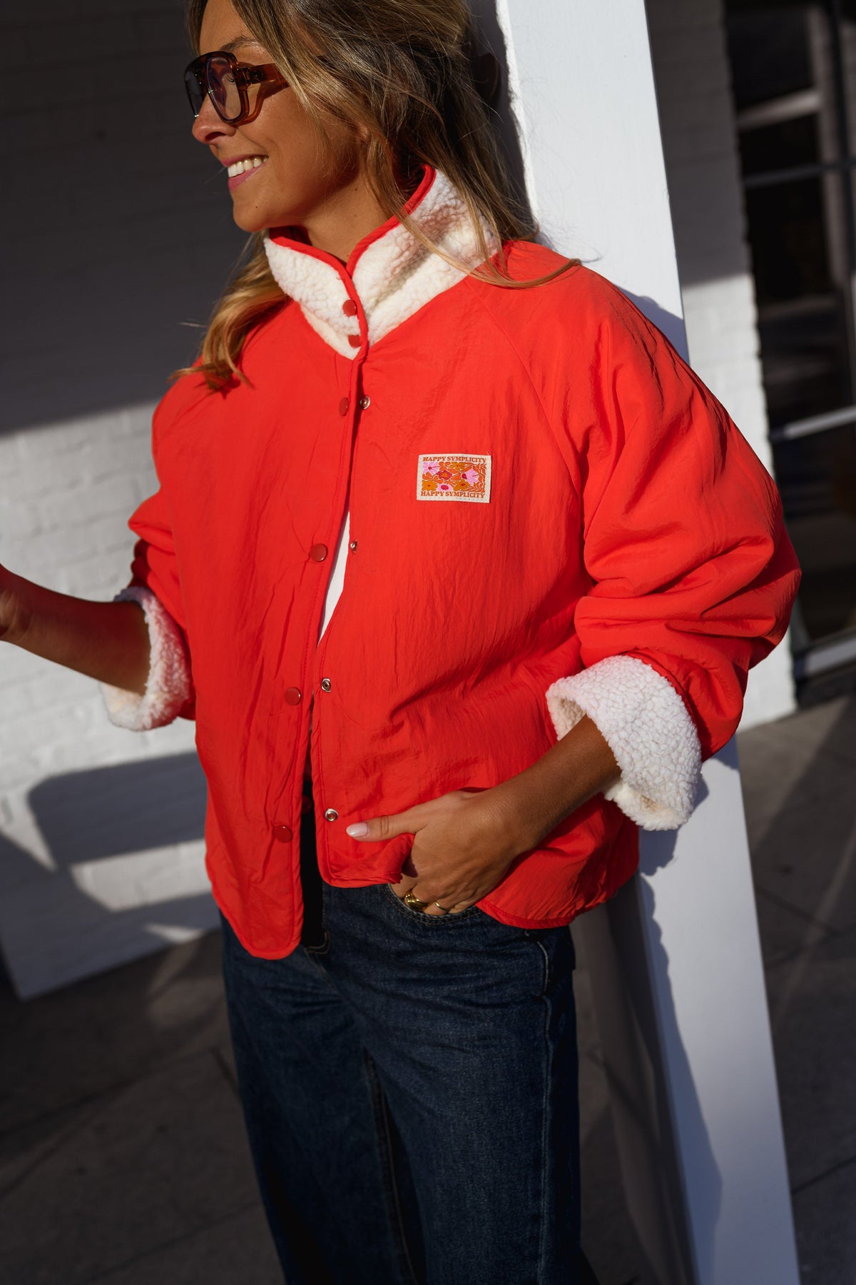 Chaqueta Alma - coral