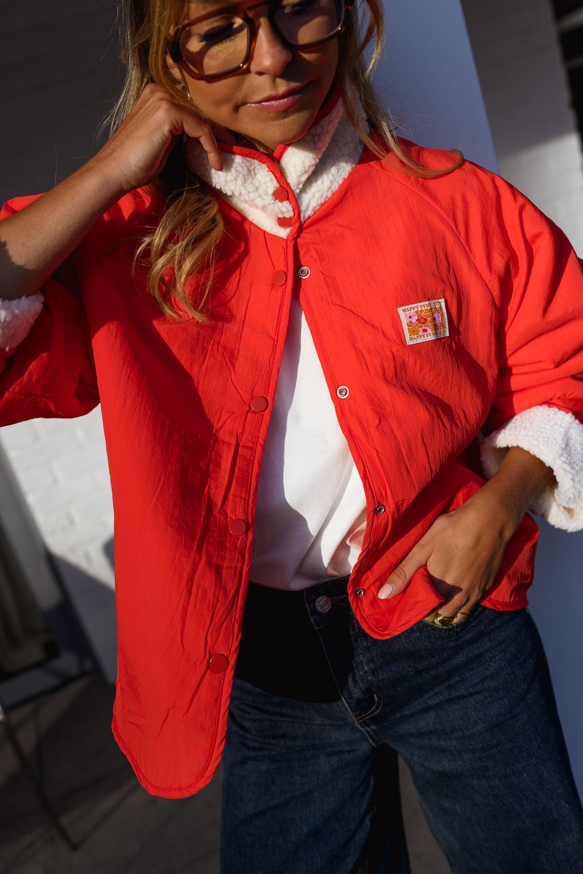 Chaqueta Alma - coral