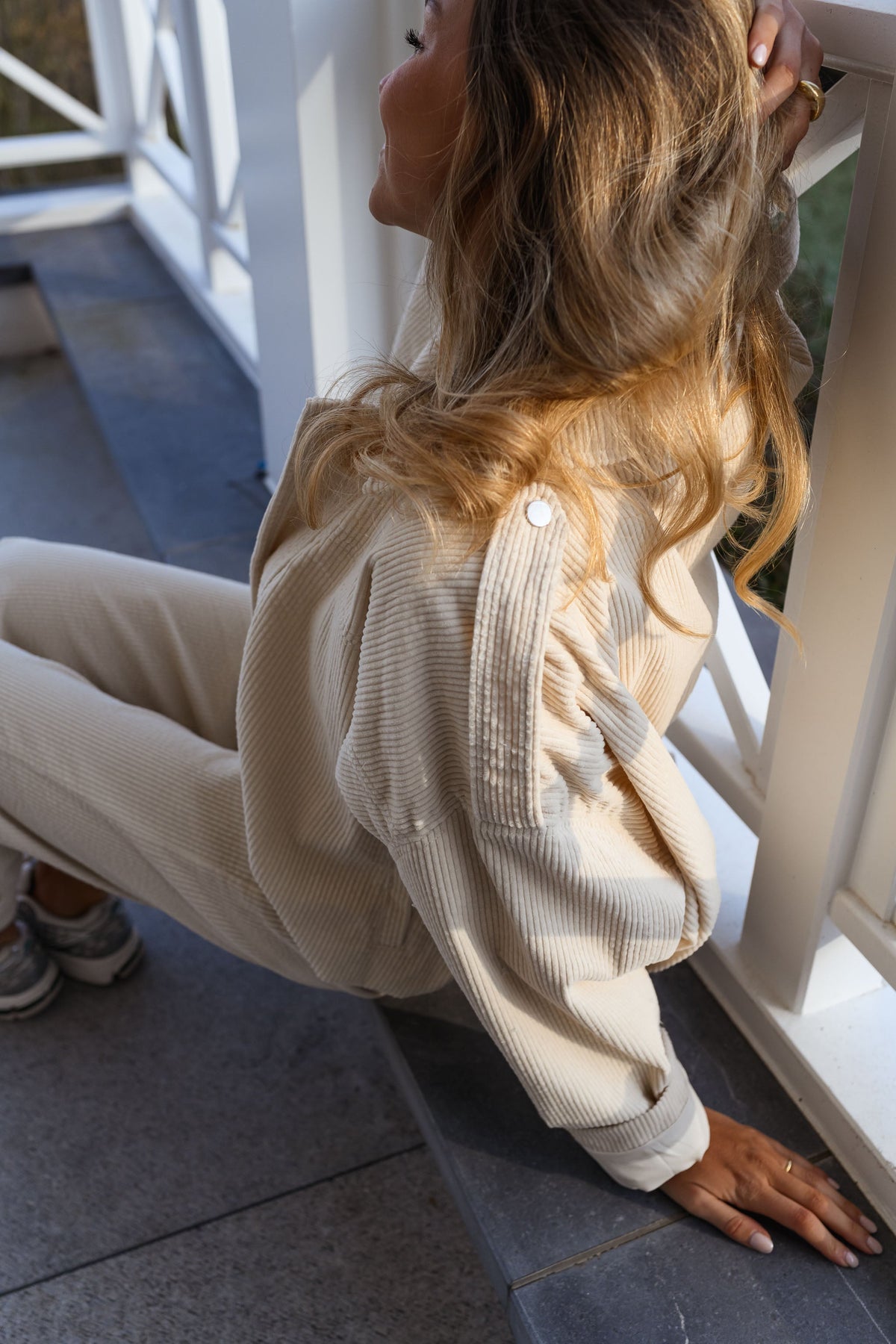 Chaqueta Catherine - terciopelo crudo