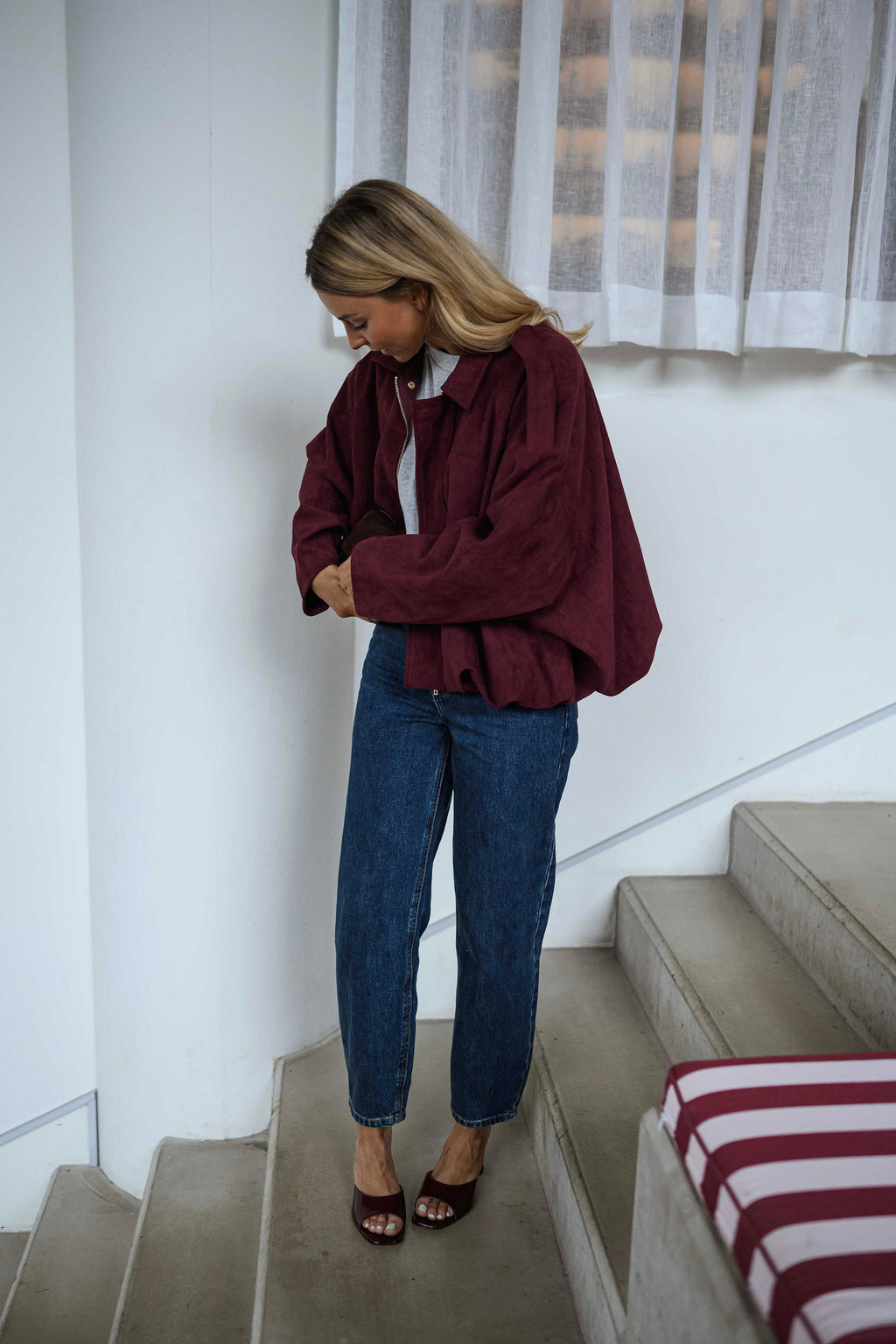 Chaqueta Dave - burdeos