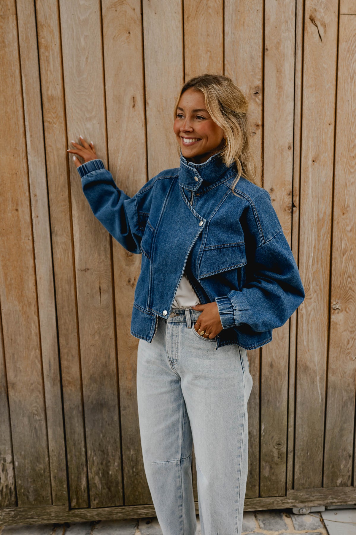 Chaqueta vaquera Justine - azul