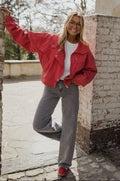 Chaqueta vaquera Justine - roja