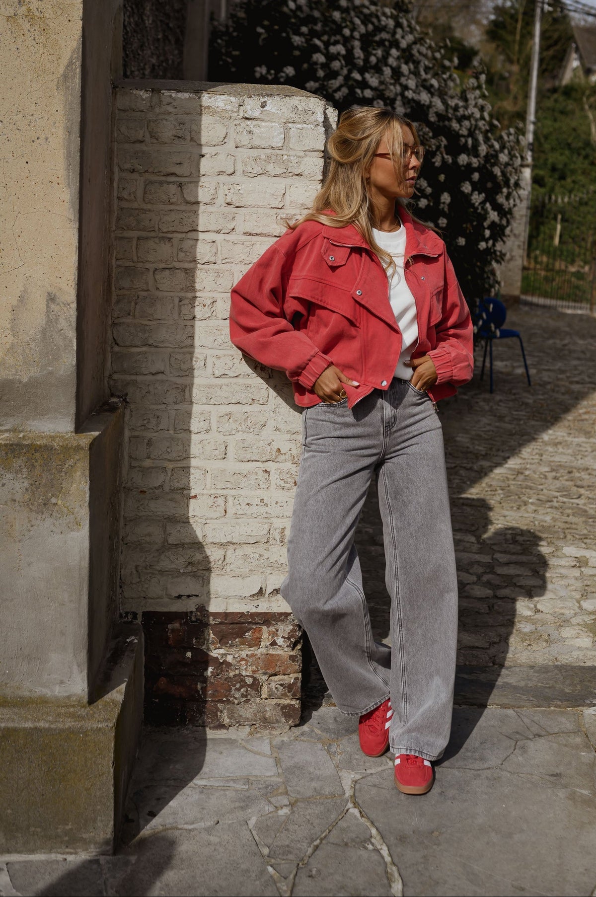Chaqueta vaquera Justine - roja